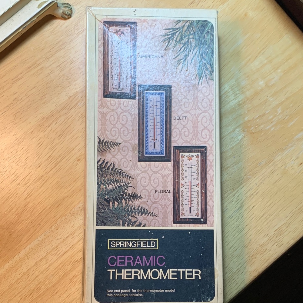 Springfield Ceramic Thermometer in original box